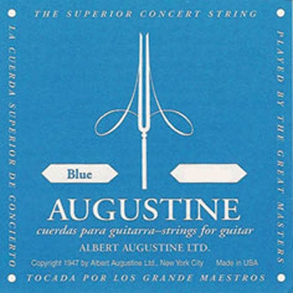 Augustine Blue Label Classical Guitar String Set, High Tension