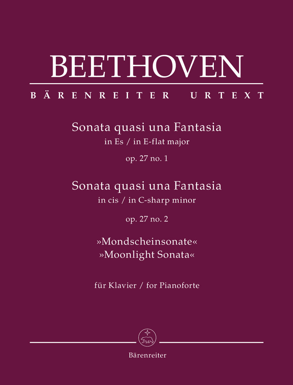 Beethoven, Ludwig van: Sonatas Op27 1 & 2 Moonlight Piano solo