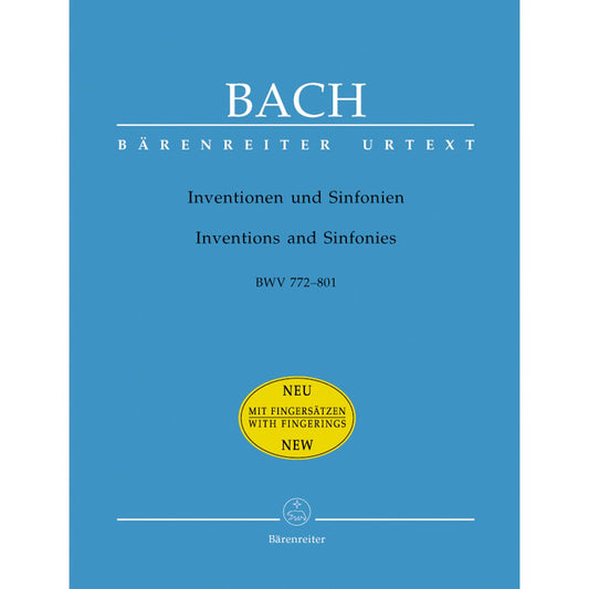 Bach, Johann Sebastian: Inventions & Sinfonias BWV772-801 Fing'd