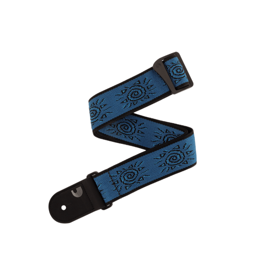 D'Addario Vintage Planet Waves Suns Guitar Strap, Blue