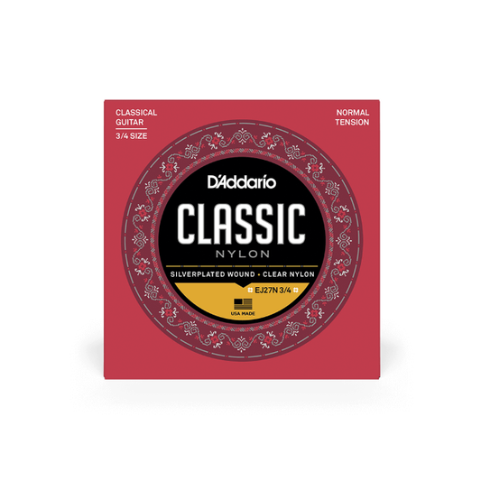 D'Addario EJ27N 3/4 Nylon Classical Guitar Strings