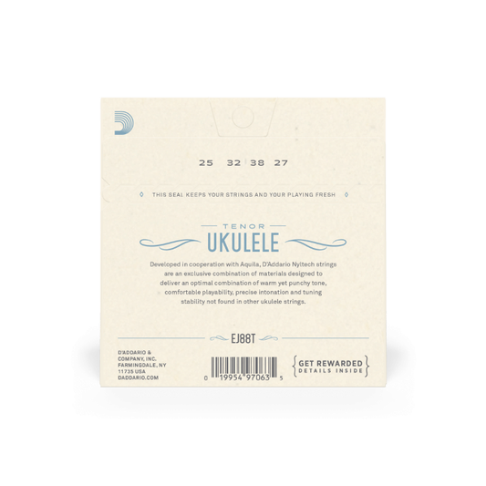 D'Addario EJ88T Ukulele Nyltech String Set, Tenor