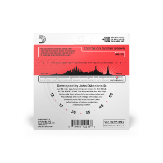 D'Addario EJ12 13-56 Medium, 80/20 Acoustic Guitar Strings