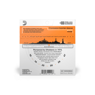 D'Addario EJ15 10-47 Extra Light, Phosphor Bronze Acoustic Guitar Strings