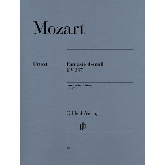 Mozart, Wolfgang Amadeus: Fantasy in d minor K. 397 (385g)