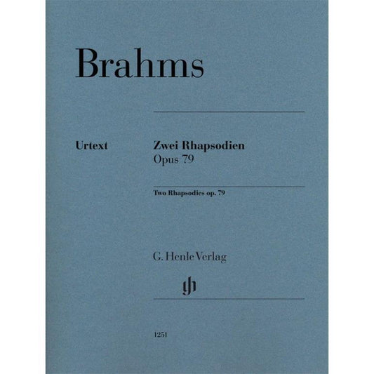 Brahms, Johannes: Two Rhapsodies op. 79