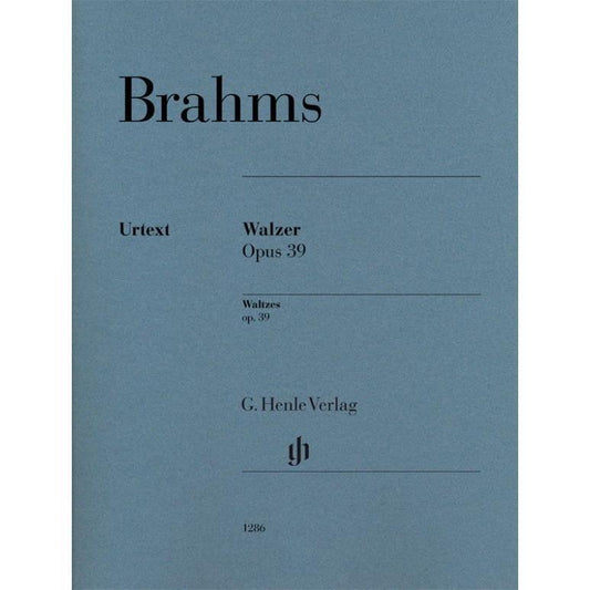 Brahms, Johannes: Waltzes op. 39 for Piano