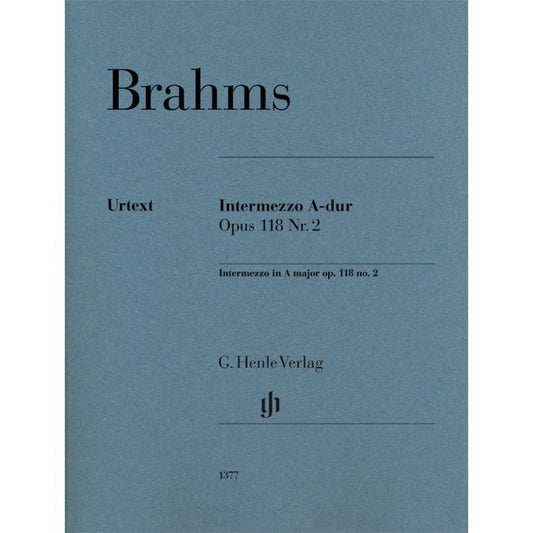Brahms, Johannes: Intermezzo in A major op. 118 no. 2