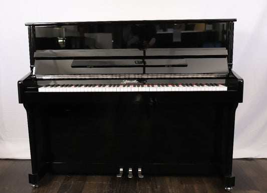 Ritmuller EU118 Secondhand Upright Piano, Polished Black