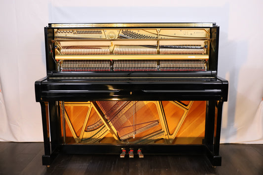 Yamaha U1A Reconditioned Secondhand Professional Upright Piano (4236149), Polished Black