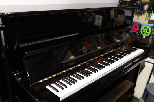Kemble Conservatoire Upright Piano Polished Ebony (Secondhand)