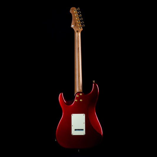 Jet JS480 Electric Guitar, Wine Red with Gold Hardware