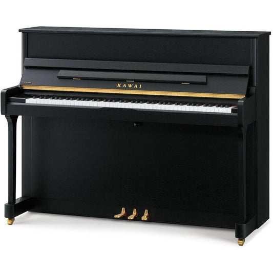 Kawai E200 Studio Upright Piano, Satin Black