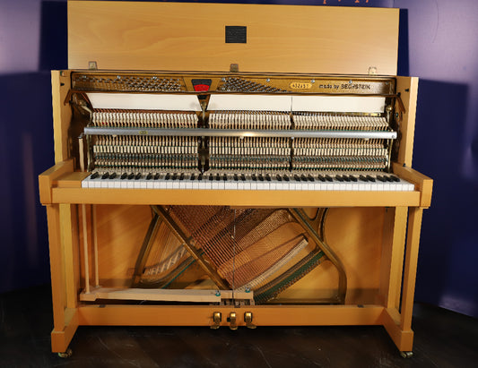 Zimmermann Upright Piano by C.Bechstein (Secondhand), Light Oak