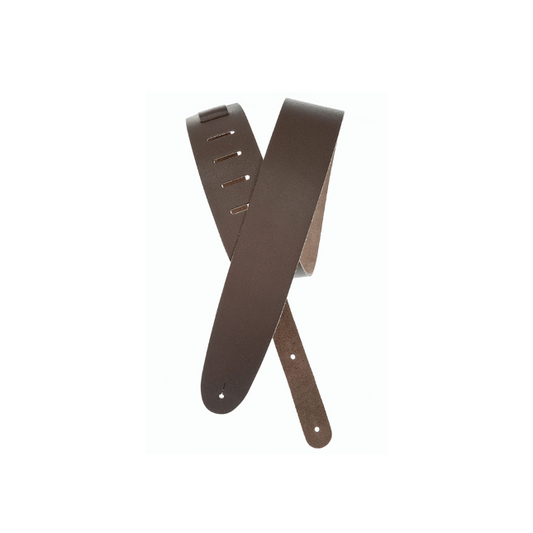 D'Addario Basic Classic Leather Guitar Strap, Brown
