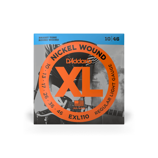 D'Addario EXL110 10-46 Regular Light, Nickel Electric Guitar Strings