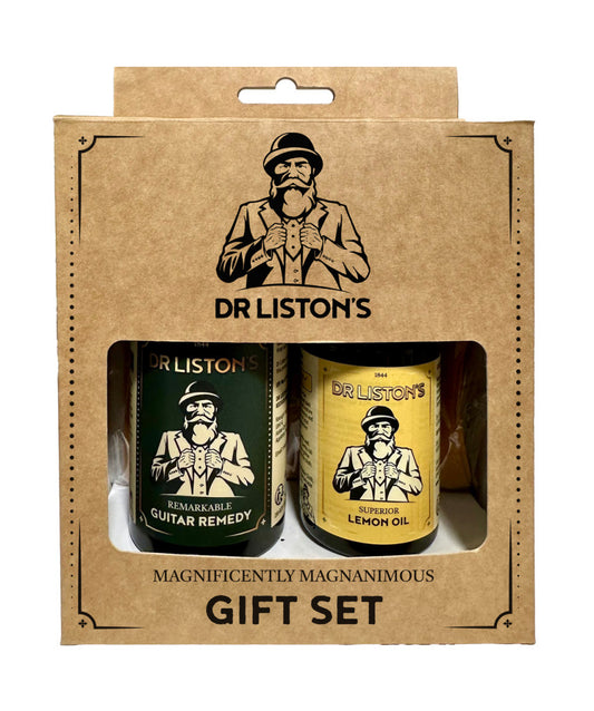 Dr Listons Guitar Remedy Gift Set: Guitar Glaze & Lemon Oil