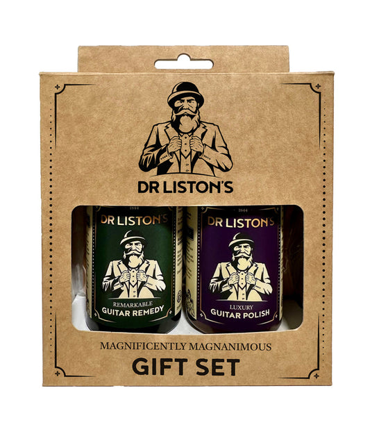 Dr Listons Guitar Care Gift Set: Remedy+Gig Polish+Cloth