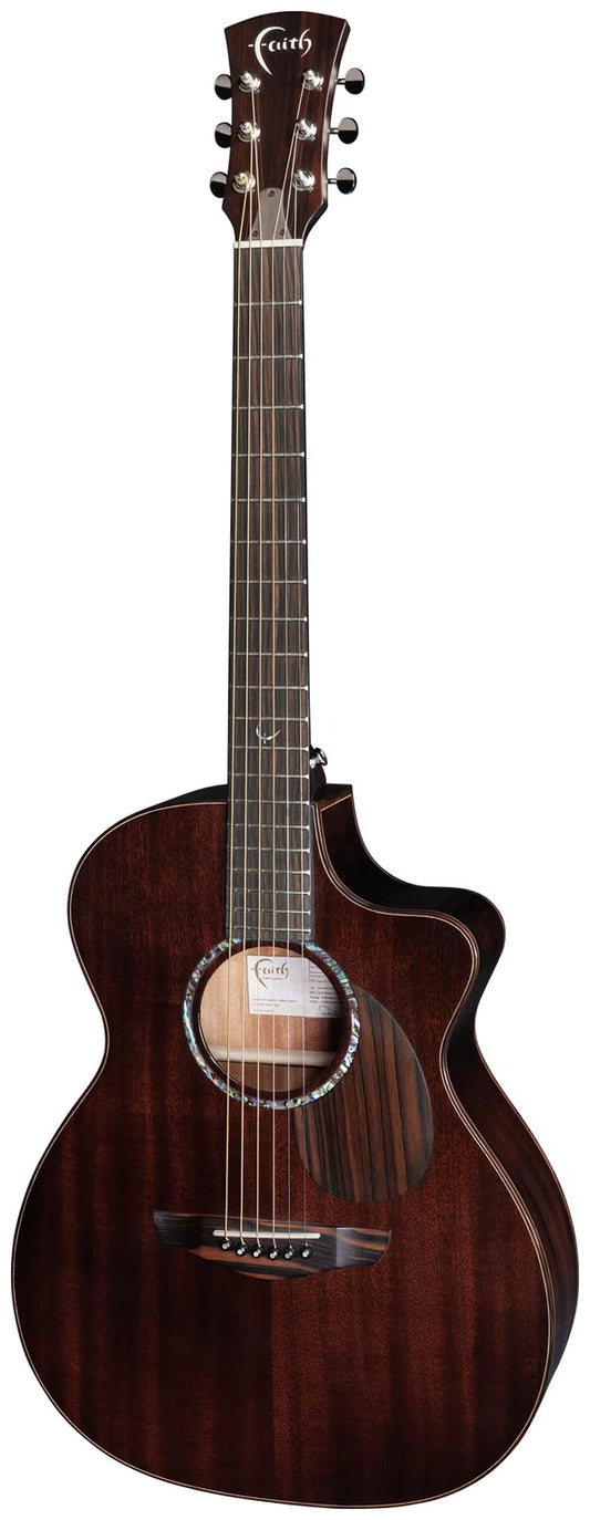 Faith PJE Legacy Earth Cutaway Electro-Acoustic Guitar, Dark Roast