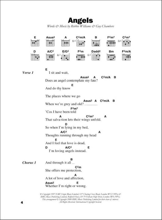 The Big Acoustic Guitar Chord Songbook: Melody, Lyrics and Chords