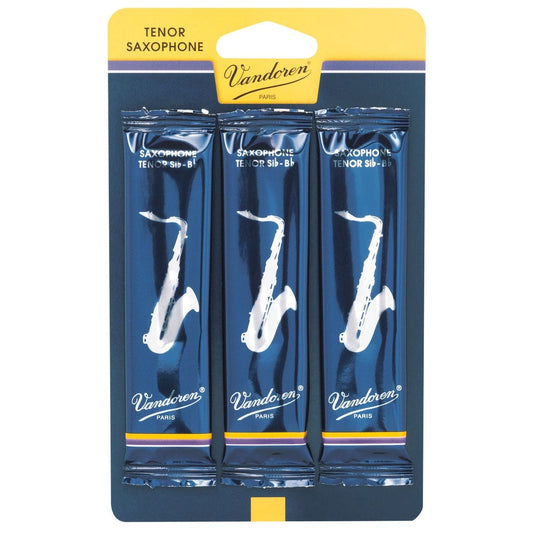 Vandoren Traditional Tenor Sax Reeds, 3-pack