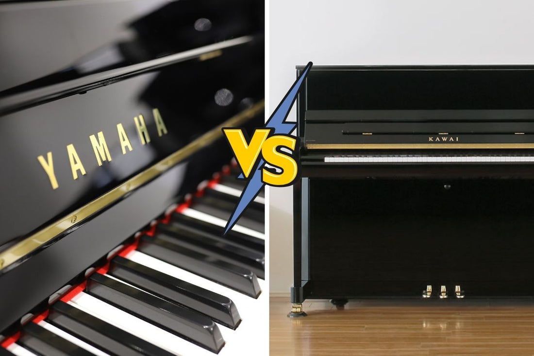 Yamaha U1 Piano vs Kawai K300 on wooden floor