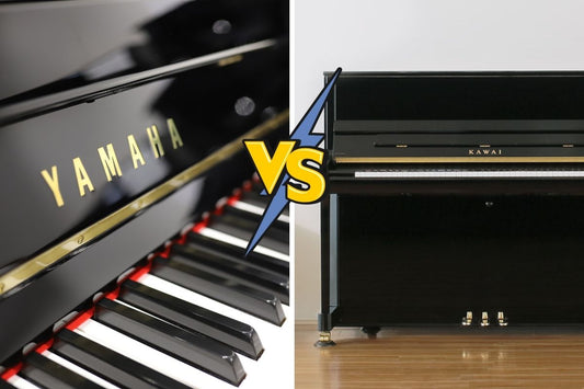 Yamaha U1 Piano vs Kawai K300 on wooden floor