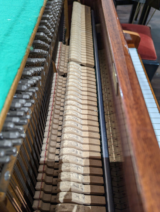 Piano Moth Damage to Piano Hammers Inside Piano