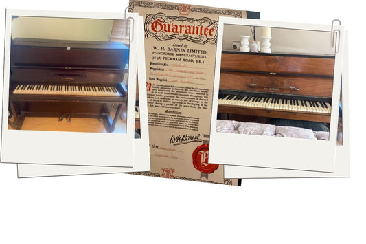 Old W. H. Barnes Pianos with Barnes Guarantee