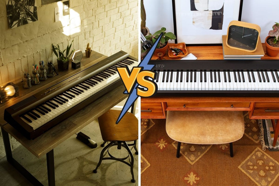Yamaha p225 digital piano on desk vs Roland FP30 on desk