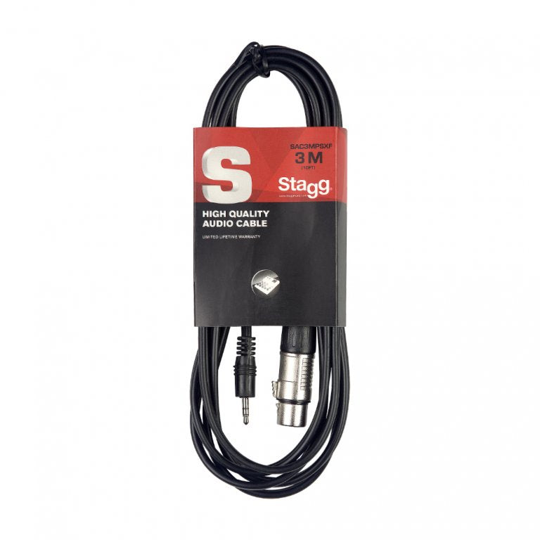 Stagg Audio Cable (Mini Jack-XLR), m-f 3m (10