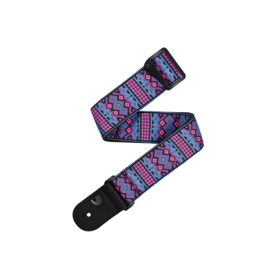D'Addario Eco Persian Woven Guitar Strap, Outrun/Aztec