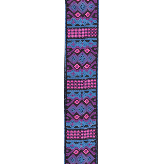 D'Addario Eco Persian Woven Guitar Strap, Outrun/Aztec