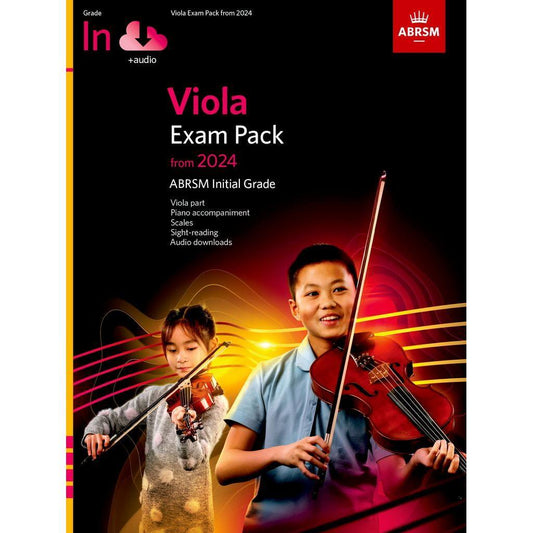 ABRSM Viola Exam Pack from 2024, Initial Grade, Viola Part, Piano Accompaniment & Audio