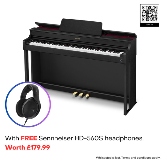 Casio Celviano AP-300 Home Digital Piano with FREE Sennheiser HP-560 Headphones worth £179