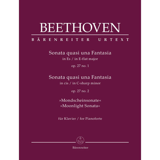 Beethoven, Ludwig van: Sonatas Op27 1 & 2 Moonlight Piano solo