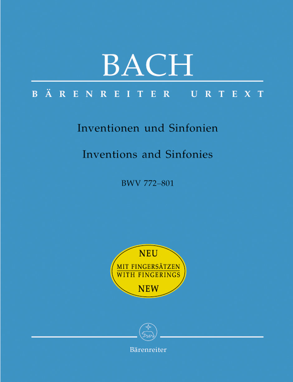 Bach, Johann Sebastian: Inventions & Sinfonias BWV772-801 Fing'd