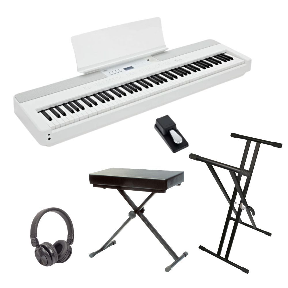 Kawai ES920 Portable Satin White Digital Piano - Standard Bundle