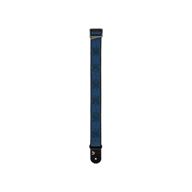 D'Addario Vintage Planet Waves Suns Guitar Strap, Blue