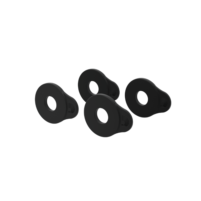 D'Addario Flex Lock Strap Block, 4-Pack Black