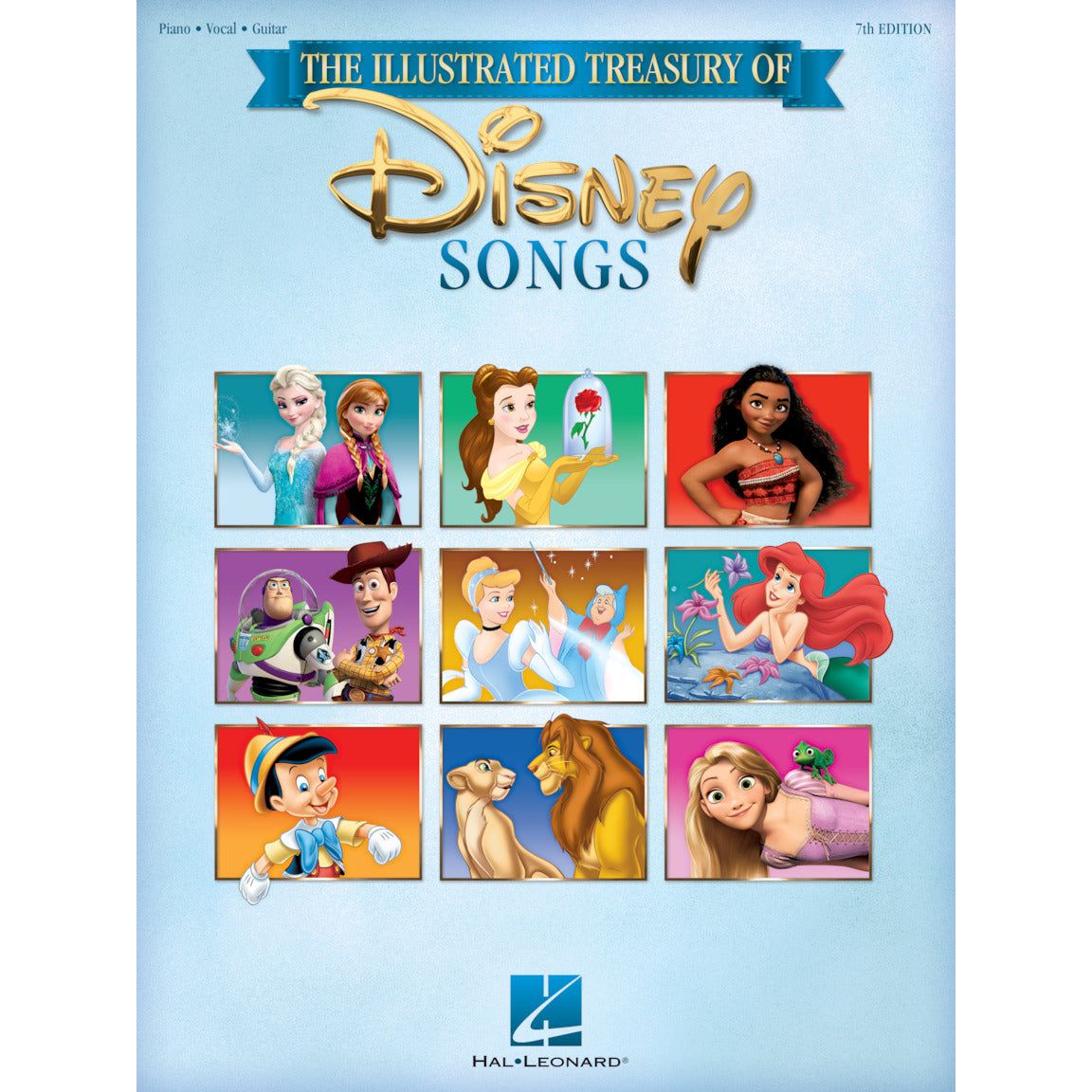 The Illustrated Treasury of Disney Songs: Piano, Vocal Guitar
