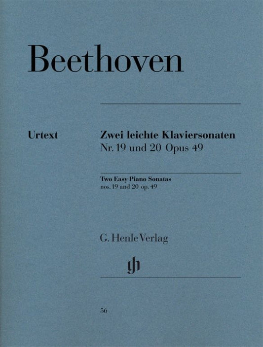 Beethoven, Ludwig van: Piano Sonatas No. 19 in g minor and No. 20 in G major op. 49