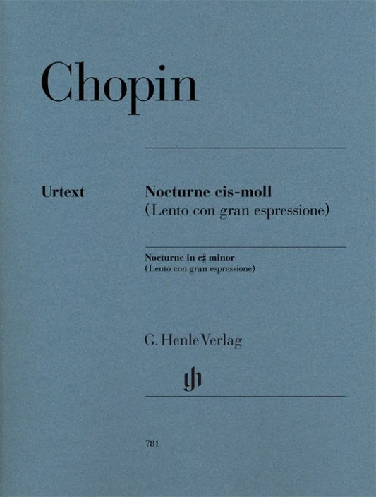 Chopin, Frédéric: Nocturne c sharp minor (Lento con gran espressione)