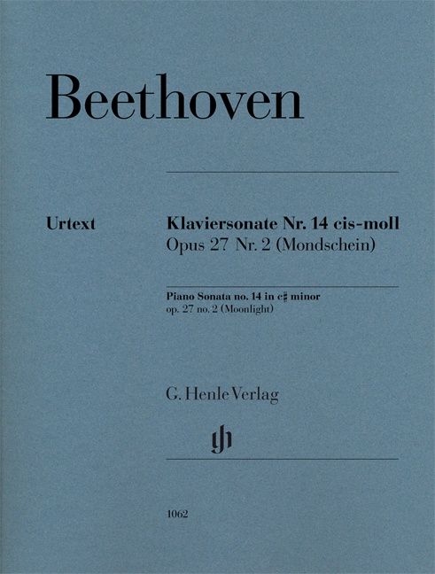 Beethoven, Ludwig van: Piano Sonata no. 14 in c sharp minor op. 27,2 (Moonlight)