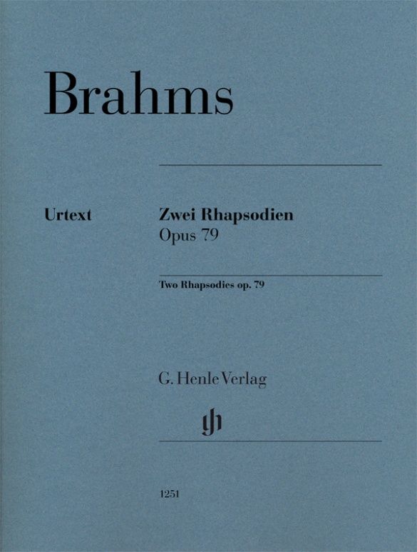 Brahms, Johannes: Two Rhapsodies op. 79