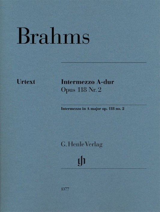 Brahms, Johannes: Intermezzo in A major op. 118 no. 2