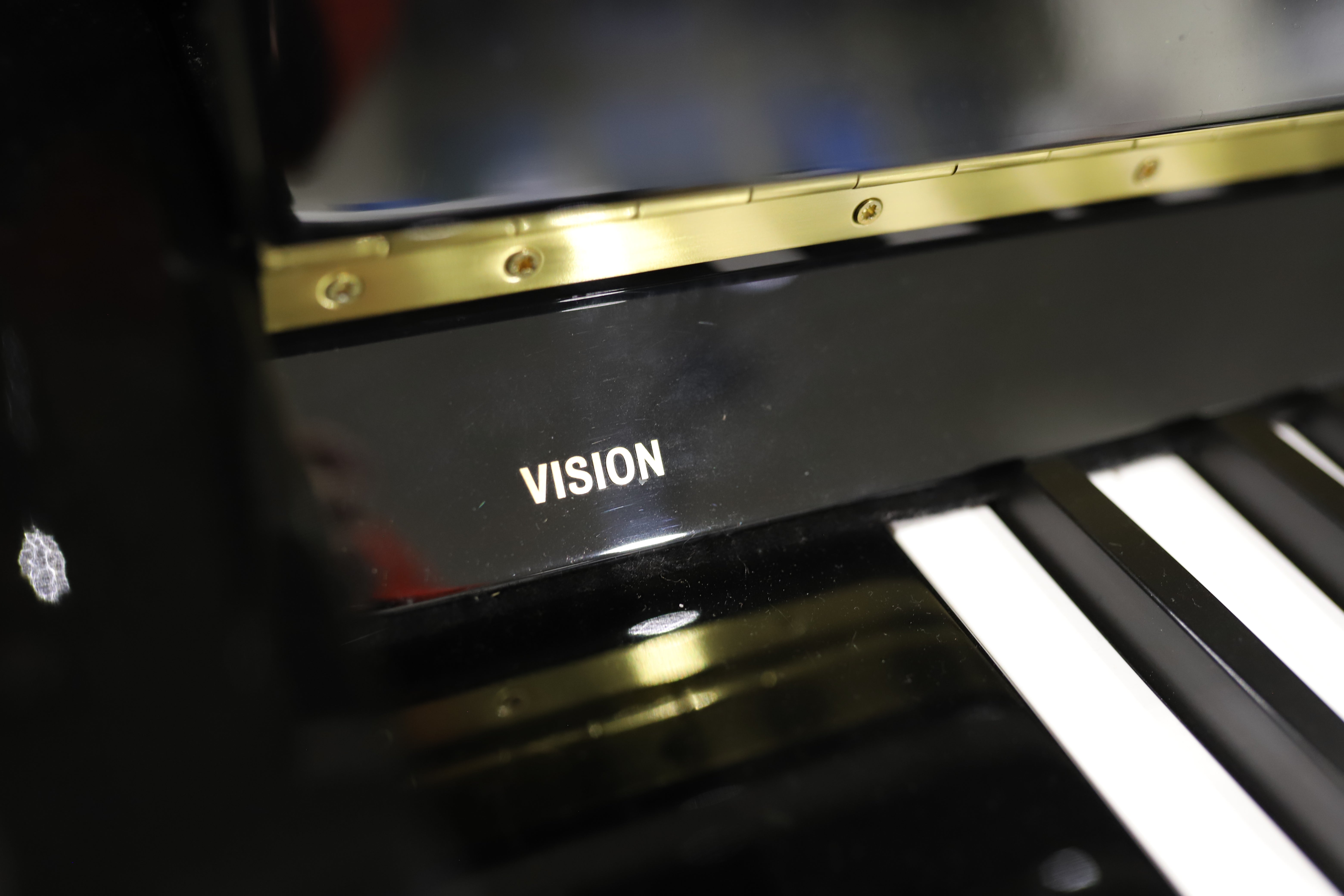 W.Hoffmann Vision V112 Polished Black Upright Piano (Second Hand)