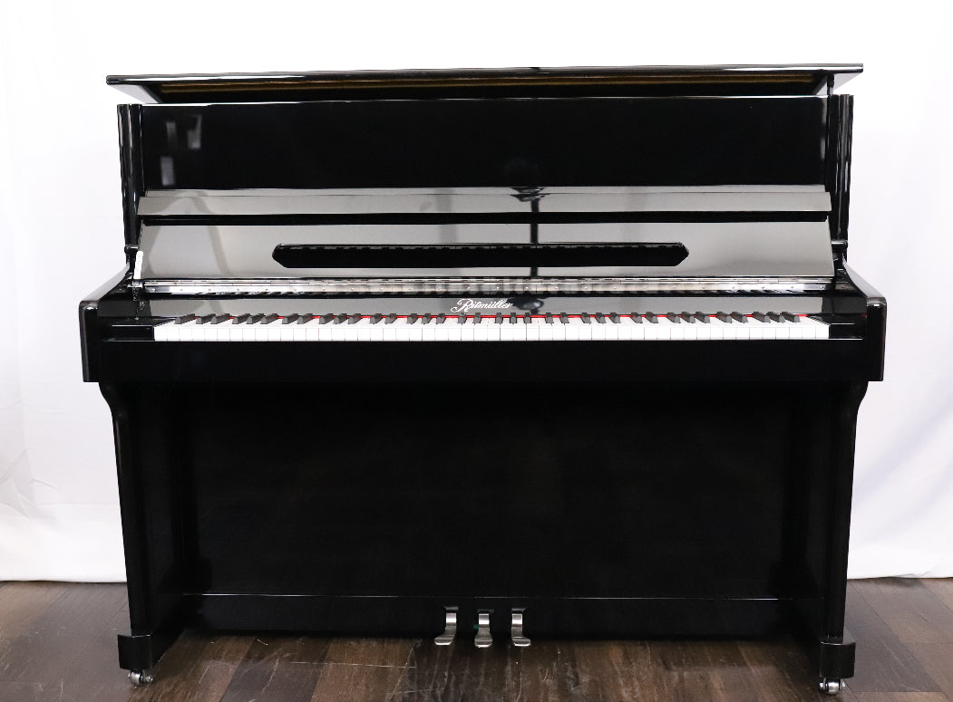 Ritmuller EU118 Secondhand Upright Piano, Polished Black