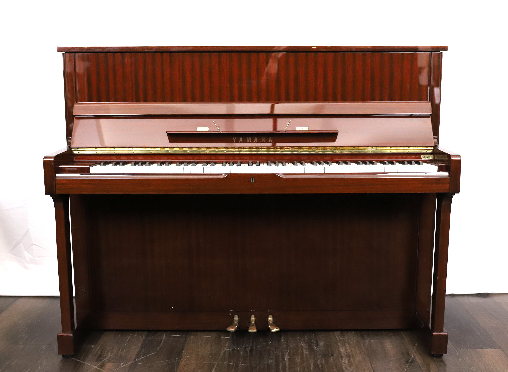 Yamaha SU118 Professional Secondhand Upright Piano, Polished Mahogany