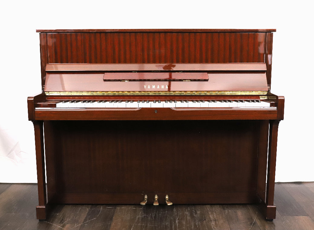 Yamaha SU118 Professional Secondhand Upright Piano, Polished Mahogany